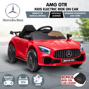 Mercedes Benz Licensed Kids Ride On Car Remote Control by Kahuna Red