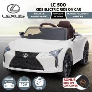 Authorised Lexus LC 500 Kids Electric Ride On Car - White