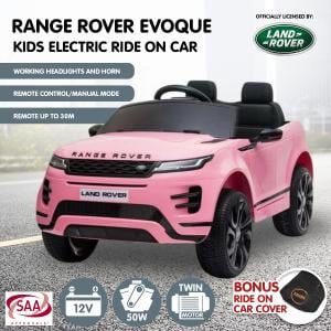 Land Rover Licensed Kids Ride on Car Remote Control by Kahuna - Pink