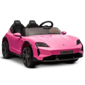 Kahuna Porsche Taycan Turbo S Kids Electric Ride On Car w/Remote Control 90W Four Wheel Suspension 2 Seater w/Seat Belt