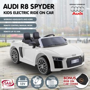 Audi R8 Spyder Licensed Kids Ride on Car Remote Control by Kahuna WH