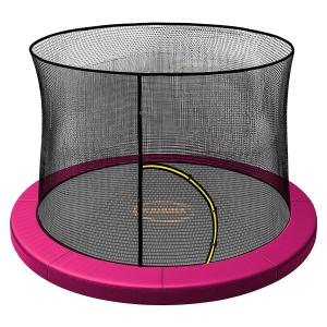 Kahuna 8ft Trampoline Pad and Net - Pink