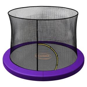 Kahuna 14ft Trampoline Pad and Net - Purple