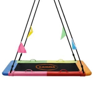 Kahuna 60 Inch Rectangular Tree Swing with Foam Padded Tubes and Accessory Kit