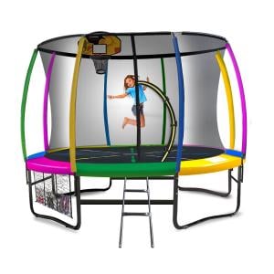Kahuna 16 ft Trampoline with Rainbow Safety Pad