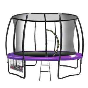 Kahuna 16ft Heavy Duty Round Trampoline with Inner Safety Net Enclosure & UV Spring Cover Outdoor Kids Pink