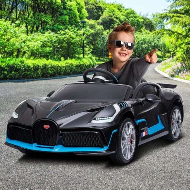 Authorised Bugatti Divo Kids Electric Ride On Car Black