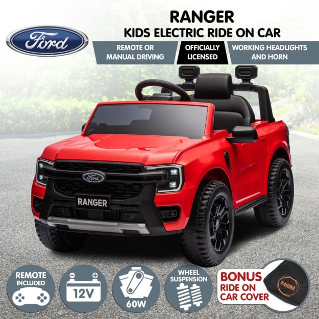 Ford Ranger Electric Kids Car - Red