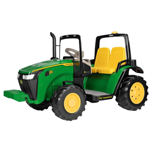 John Deere Dual Force Tractor Battery Operated 2-Seater Ride On