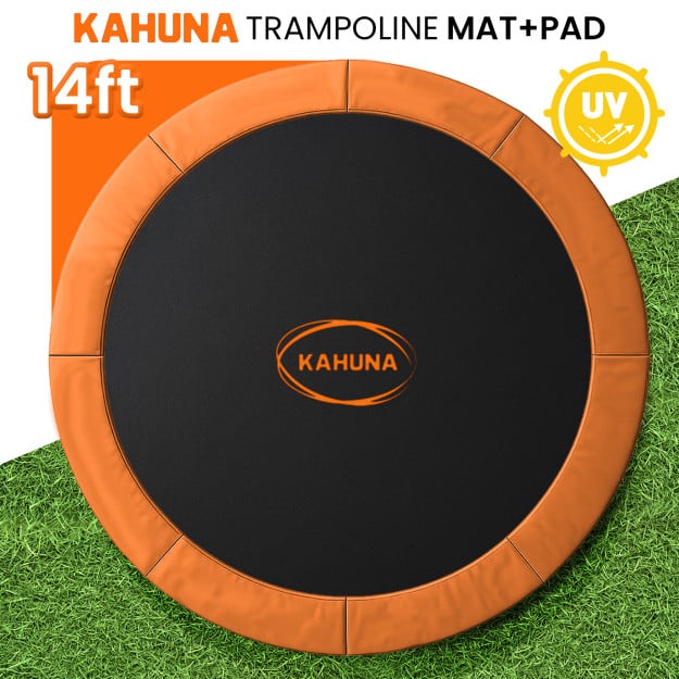 Kahuna 14ft Replacement Trampoline Safety Pad Cover and Jumping Spring Mat
