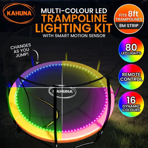 Kahuna LED Kit for 8ft Trampolines Multi-Colour Smart Motion Sensor