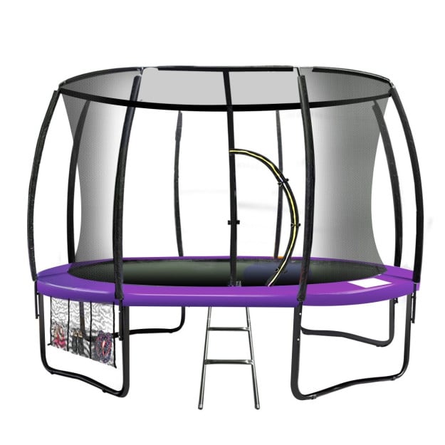 Kahuna 16ft Heavy Duty Round Trampoline with Inner Safety Net Enclosure & UV Spring Cover Outdoor Kids Pink