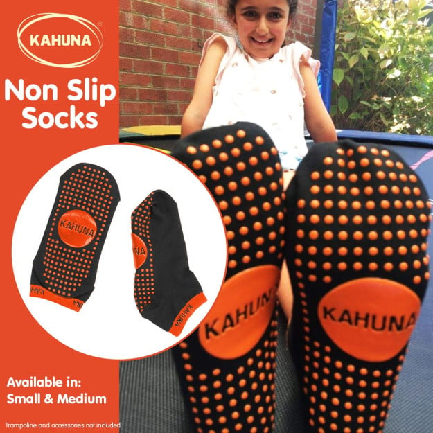 Kahuna Kids Safety Non-Slip Trampoline Socks - Medium