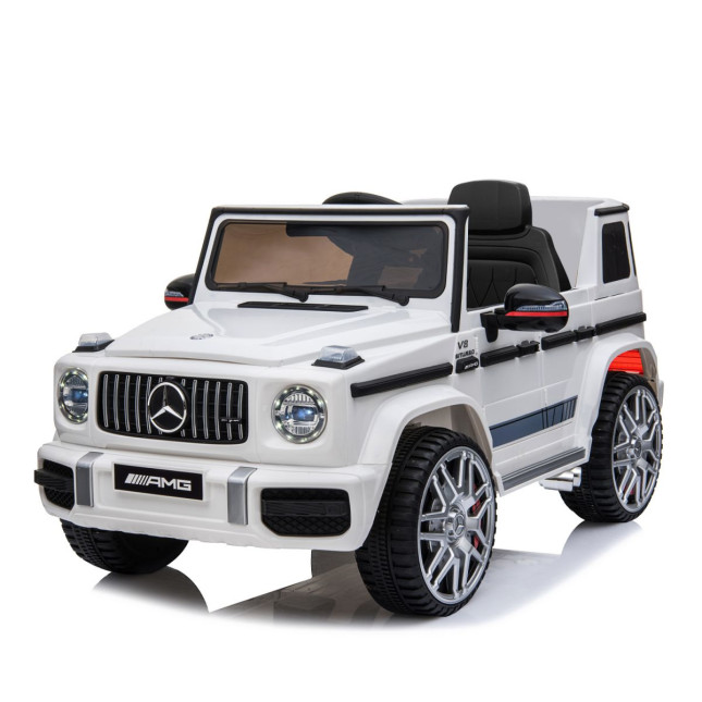 Mercedes Benz AMG G63 Licensed Kids Ride On Electric Car Remote Control - White