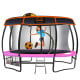 Kahuna Trampoline 14 ft with Basketball Set and Roof - Pink thumbnail