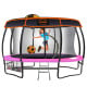 Trampoline 16 ft Kahuna with Basketball set and Roof - Pink thumbnail