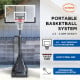 Kahuna Portable Basketball Hoop 2.3 to 3.05m Image 3 thumbnail