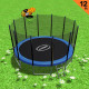 Kahuna Blizzard 12 ft Trampoline Blue with Basketball Set thumbnail