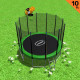 Kahuna Blizzard 10 ft Trampoline with Basketball Set Green thumbnail