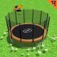 Kahuna Blizzard 12 ft Trampoline Orange with Basketball Set thumbnail