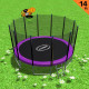 Kahuna Blizzard 14ft Trampoline with Basketball Set Purple thumbnail