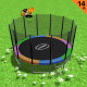 Kahuna Blizzard 14 ft Trampoline with Basketball Set -  Rainbow thumbnail