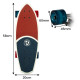 Kryptonics 23-inch Mini Fat Cruiser Board Skateboard - Liberty Blue Image 4 thumbnail