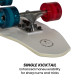 Kryptonics 23-inch Mini Fat Cruiser Board Skateboard - Liberty Blue Image 9 thumbnail