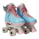 Circle Society Adjustable Kids Quad Roller Skates - Cotton Candy Rhythm Skates thumbnail