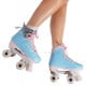 Circle Society Adjustable Kids Quad Roller Skates - Cotton Candy Rhythm Skates Image 5 thumbnail