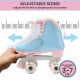 Circle Society Adjustable Kids Quad Roller Skates - Cotton Candy Rhythm Skates Image 6 thumbnail