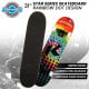 Kryptonics 31-inch Star Series Complete Skateboard Rainbow Dot Image 10 thumbnail