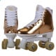 Circle Society Adjustable Quad Kids Roller Skates - Metallic Rose Gold Rhythm Skates Image 6 thumbnail