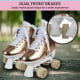 Circle Society Adjustable Quad Kids Roller Skates - Metallic Rose Gold Rhythm Skates Image 8 thumbnail