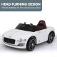 Bentley Exp 12 Speed 6E Licensed Kids Ride On Electric Car Remote Control - White Image 2 thumbnail