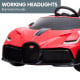 Authorized Bugatti Divo Kids Ride-on Car HL338 - Red Image 8 thumbnail