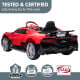 Authorized Bugatti Divo Kids Ride-on Car HL338 - Red Image 11 thumbnail