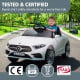 Mercedes Benz CLS 350 Kids Electric Ride On Car with Remote Control - White Image 11 thumbnail