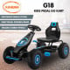 Kahuna G18 Kids Ride On Pedal Go Kart - Blue Image 2 thumbnail