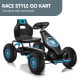 Kahuna G18 Kids Ride On Pedal Go Kart - Blue Image 11 thumbnail