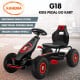 Kahuna G18 Kids Ride On Pedal Go Kart - Red Image 2 thumbnail