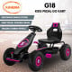 Kahuna G18 Kids Ride On Pedal Go Kart - Rose Pink Image 2 thumbnail