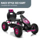 Kahuna G18 Kids Ride On Pedal Go Kart - Rose Pink Image 12 thumbnail