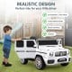 Kahuna Mercedes Benz AMG G63 Kids Electric Ride On Car w/ Remote Control - White Image 9 thumbnail