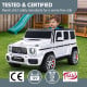 Kahuna Mercedes Benz AMG G63 Kids Electric Ride On Car w/ Remote Control - White Image 11 thumbnail