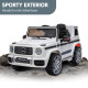 Mercedes Benz AMG G63 Licensed Kids Ride On Electric Car Remote Control - White Image 6 thumbnail
