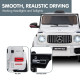 Mercedes Benz AMG G63 Licensed Kids Ride On Electric Car Remote Control - White Image 5 thumbnail