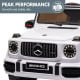 Mercedes Benz AMG G63 Licensed Kids Ride On Electric Car Remote Control - White Image 9 thumbnail
