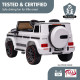 Mercedes Benz AMG G63 Licensed Kids Ride On Electric Car Remote Control - White Image 10 thumbnail