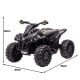 Kahuna GTS99 Kids Electric Ride On Quad Bike ATV - Black Image 5 thumbnail